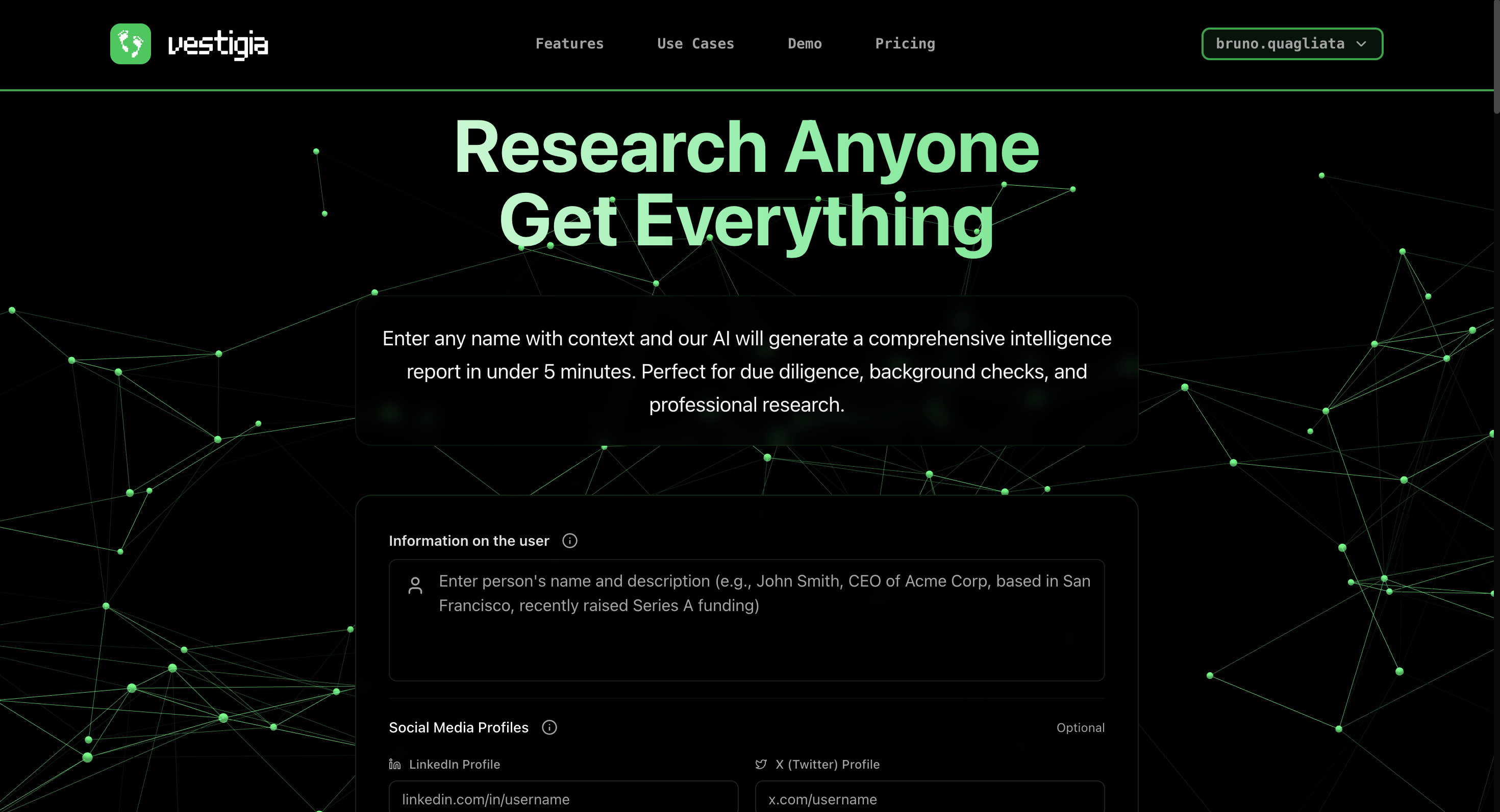 Vestigia  AI Research Intelligence